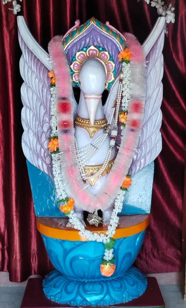 Hindoe God Krishna Standbeeld Van Nilkanth Dham Poicha Gujarat India — Stockfoto
