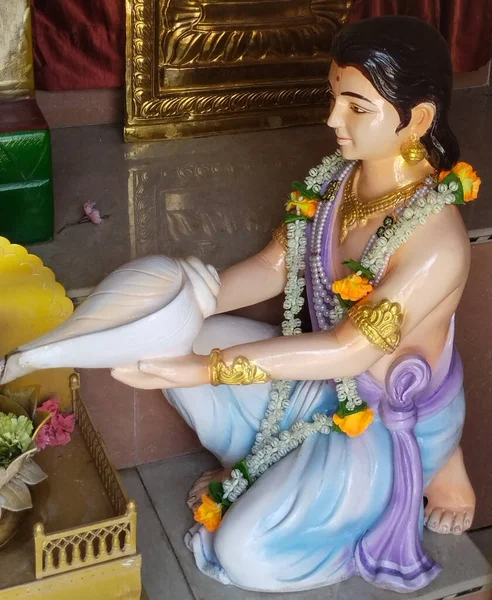 Dieu Hindou Krishna Statue Nilkanth Dham Poicha Gujarat Inde — Photo