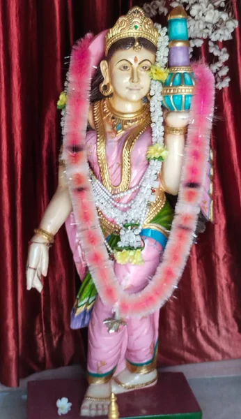 Hindugott Krishna Statue Von Nilkanth Dham Poicha Gujarat Indien — Stockfoto