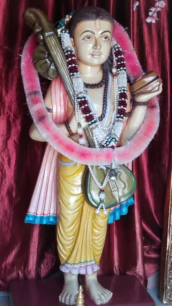 Hindu Tanrı Krishna Heykeli Nilkanth Dham Poicha Gujarat Hindistan Dan — Stok fotoğraf