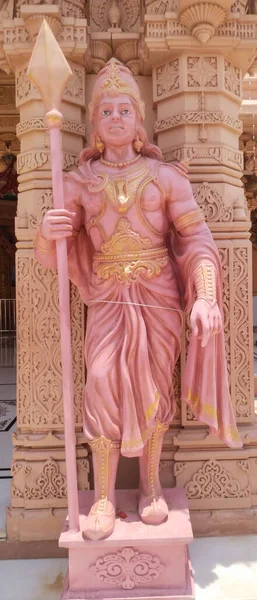 Estátua Deus Hindu Nilkanth Dham Poicha Gujarat Índia — Fotografia de Stock