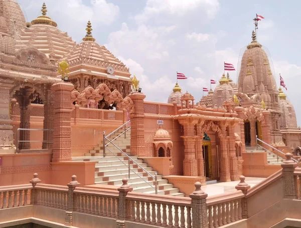 Hindu Tempel Från Nilkanth Dham Poicha Gujarat Indien — Stockfoto