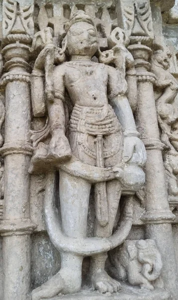 ハジュラホ寺院インドの古いヒンズー教の神像 — ストック写真