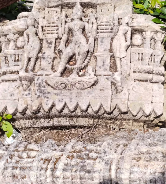 Alte Hinduistische Gottesstatue Aus Dem Khajuraho Tempel Indien — Stockfoto