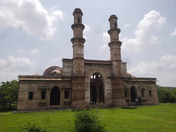 Masjid Jamie Tempat Bersejarah Dari Pavagadh Champaner Gujarat India — Stok Foto