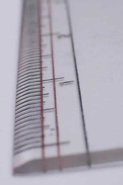 ruler extreme close up macro stock photo