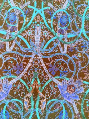 Çiçeksiz desenli desenli desenli şal desenli. kumaş tasarımı stok fotoğrafı