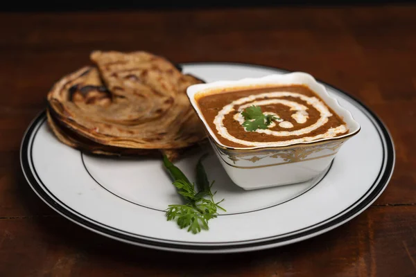 Dal Makhani Oder Daal Makhni Ist Eine Beliebte Speise Aus — Stockfoto