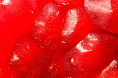 Nar tohumlarının aşırı yakın görüntüsü