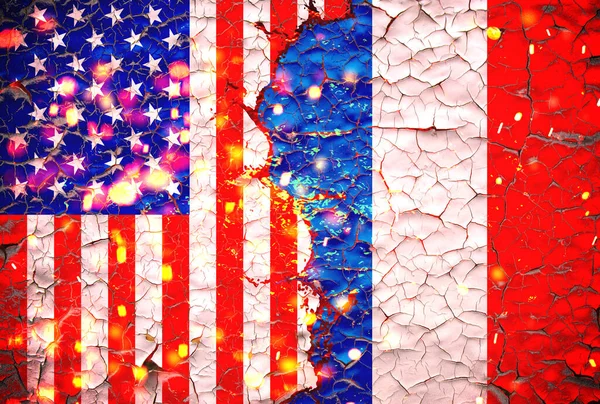 Grunge France Нам Національний Шаблон Прапорів Ізольований Зламаному Фоні Стіни — стокове фото