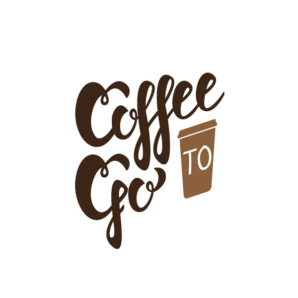 Coffee to go sign — Stock Vector