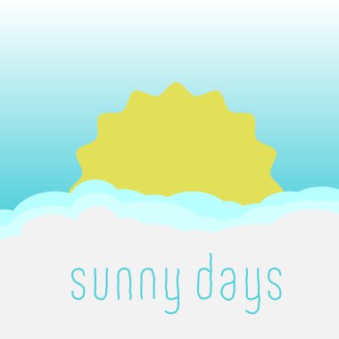 Parlak güneşin bulutların arkasından gözatma out