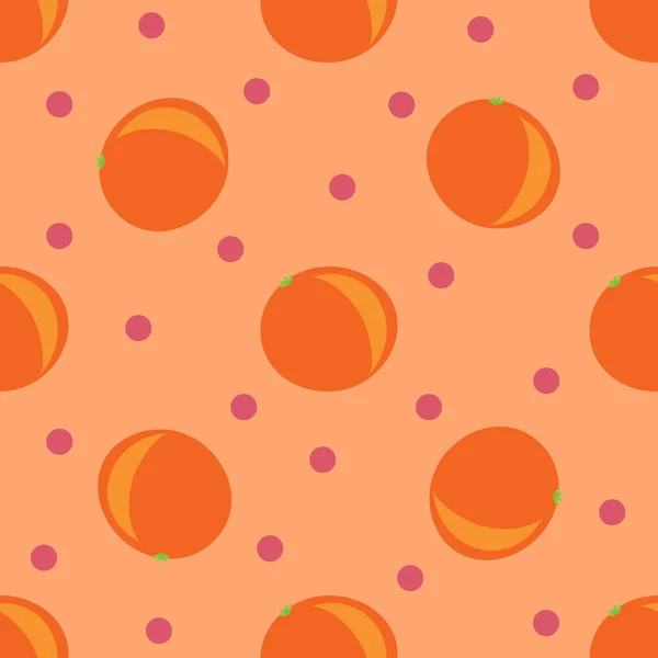 Patrón sin costura naranja — Vector de stock