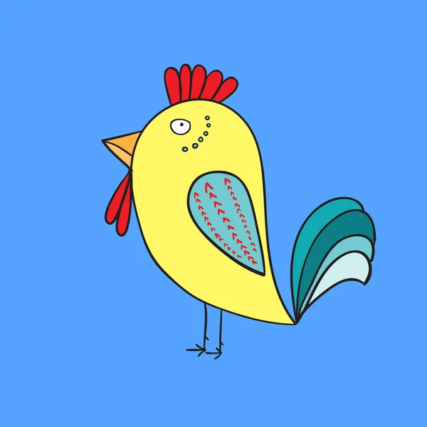 Cock bird — Stock Vector