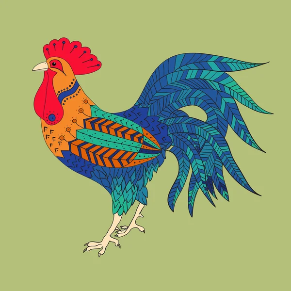 Cock sketch — Stock Vector