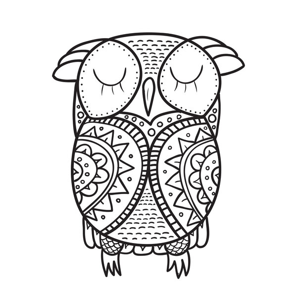 Cute decorative ornamental Owl fall in love.