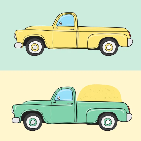 Camioneta retro . — Vector de stock