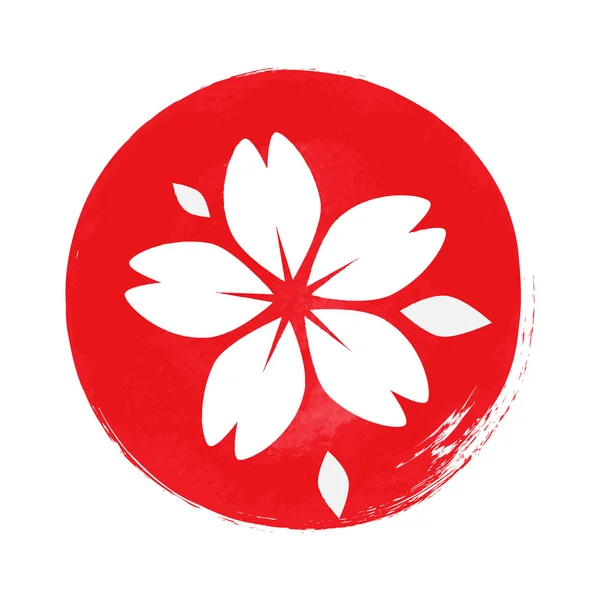 Sakura silhouette — Stock Vector