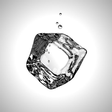 Vektör Ice cube. Eps10.