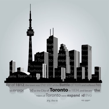 Toronto şehir silueti.