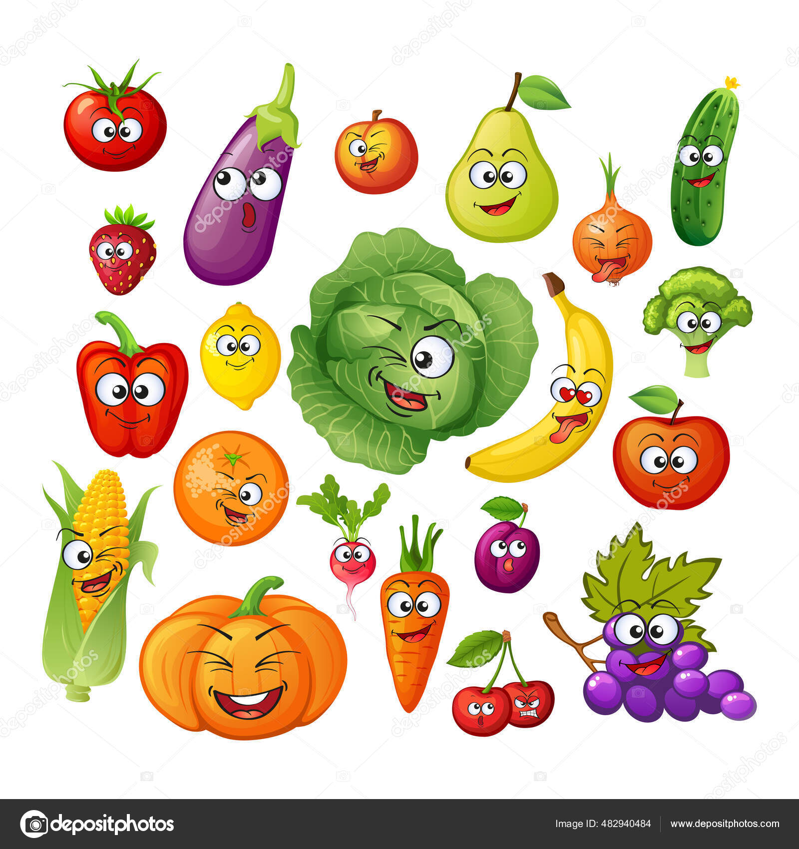 Frutas vegetais dos desenhos animados, material vegetal dos desenhos  animados, Personagem de desenho animado, comida, fotografia png