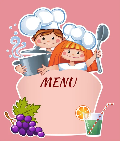 Kids menu template — Stock Illustration Kids menu template Stock Illustration