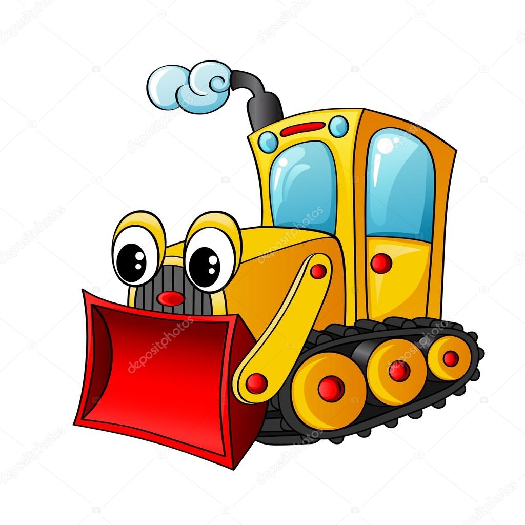 Funny cartoon bulldozer Stock Vector Image by ©Alka5051 #61247263