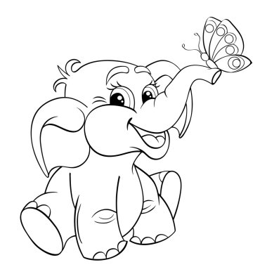 Free Free Baby Elephant Outline Svg 227 SVG PNG EPS DXF File