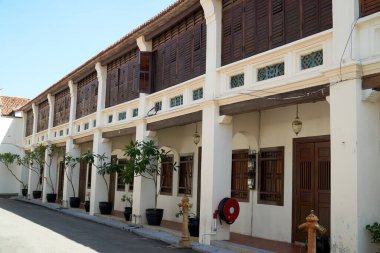 Malezya, Penang 'daki Khoo Kongsi Tapınağının mimari ev tasarımı