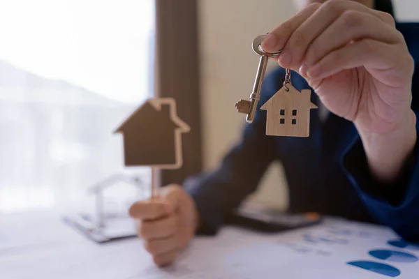 住宅所有者 賃貸不動産購入 住宅投資ローン 所有権の概念 — ストック写真