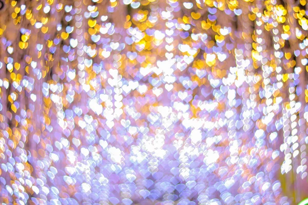 Blurred Bokeh Background Created Christmas Lights Celebrate New Year Beautiful — Stock Photo, Image