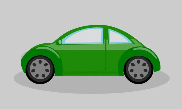 Coche Dibujos Animados Que Muestra Vista Lateral Estilo Diseño Ilustración — Vector de stock