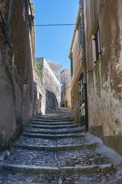 Erice ve Trapani 'nin dar ve karakteristik sokaklarında