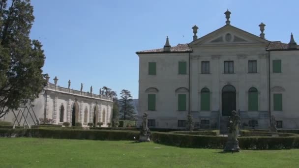 Villa Cordellina Auch Cordellina Lombardi Genannt Ist Eine Venezianische Villa — Stockvideo