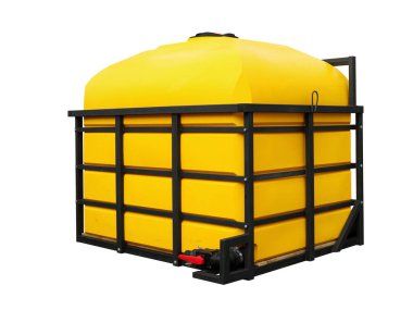 Plastik su tanklarının resmi.