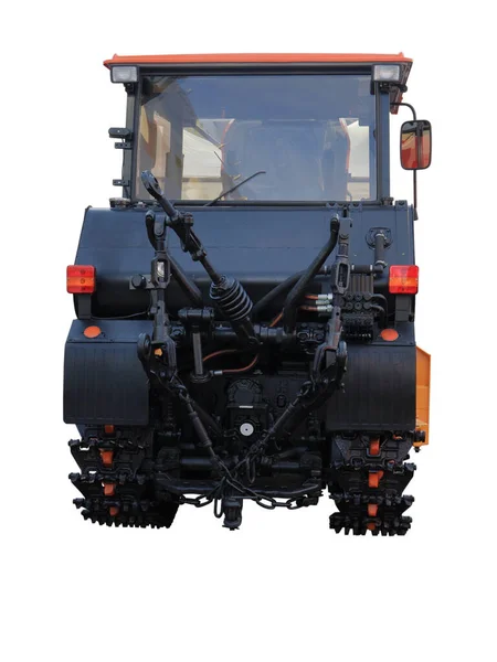 Plazivec Zadní Pohled Housenkový Traktor — Stock fotografie
