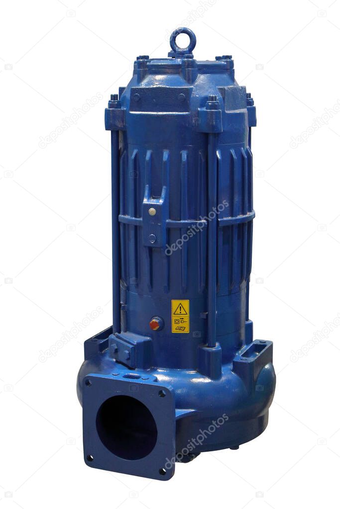 Image of a submersible pump. Equipment for the disposal of manure. Hydraulic drive