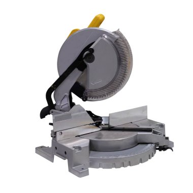 Son testere. Kesme testeresi. Beyazda izole edilmiş. El aracı.