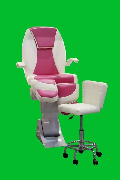 Pedicure chair. Cosmetic equipment. Isolated image. Equipment for hairdressers
