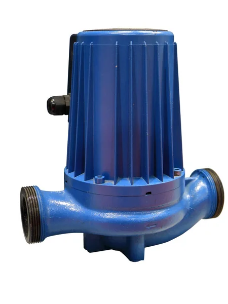 Roterende Waterpomp Elektrische Waterpomp Centrifugaalpomp Geïsoleerd Wit Drukmachines Waterpompen Krachtige — Stockfoto