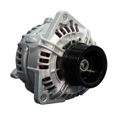 Elektrik jeneratörü. İzole görüntü. Elektrikli sürücü. Elektrik motoru.