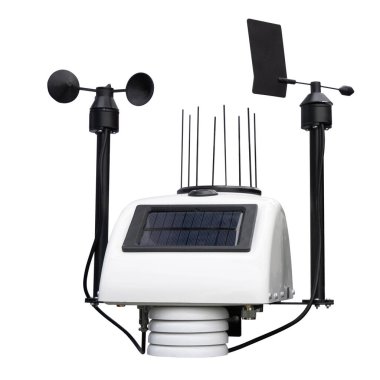 Autonomous weather station. A device for observing the weather. Isolated image. clipart