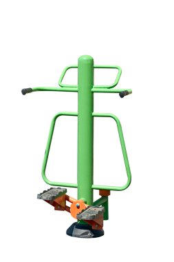 Spor için açık hava antrenörü. İzole edilmiş resim.