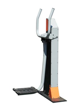 Spor için açık hava antrenörü. İzole görüntü. Açık hava Fitness