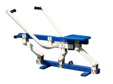 Spor için açık hava antrenörü. İzole görüntü. Açık hava Fitness