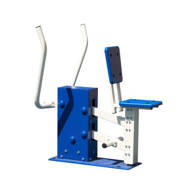 Spor için açık hava antrenörü. İzole görüntü. Açık hava Fitness