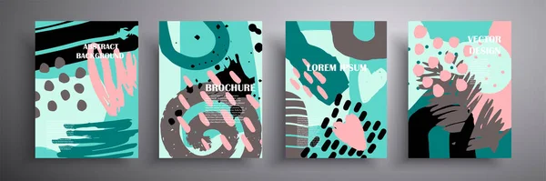 Vektör grafik geometrik tasarım. Havalı monokrom kapakları koleksiyonu. Kitap kapakları, posterler, el ilanları, dergiler, iş yıllık raporları, müzik albümleri için soyut kompozisyon formları