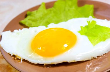 Ev yapımı yumurta ve şifalı otlar. Yakın plan. Seçici atış.