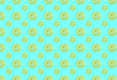 Dilimlenmiş taze salatalıklarla yatay bir şekil çember çiz. Yazdırma, şablon.