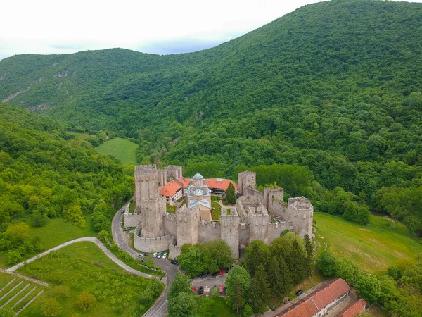 Укрепленный Монастырь Манасия Сербии — стоковое фото